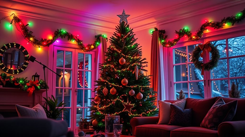 holiday lighting and music automation