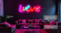 home neon sign safety