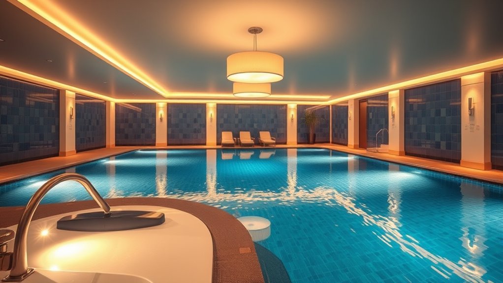 indoor pool lighting ideas