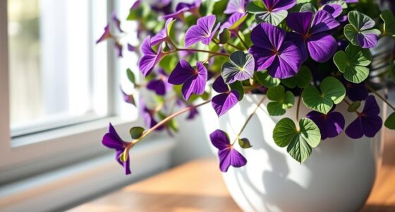 indoor purple shamrock care