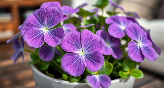 indoor purple shamrock care