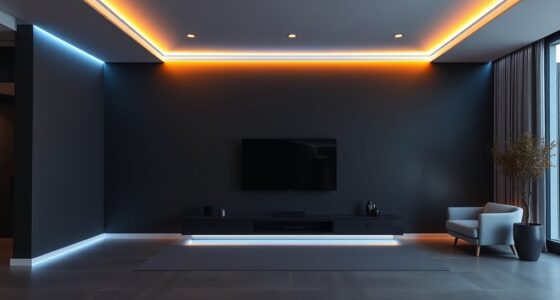 led lit accent walls