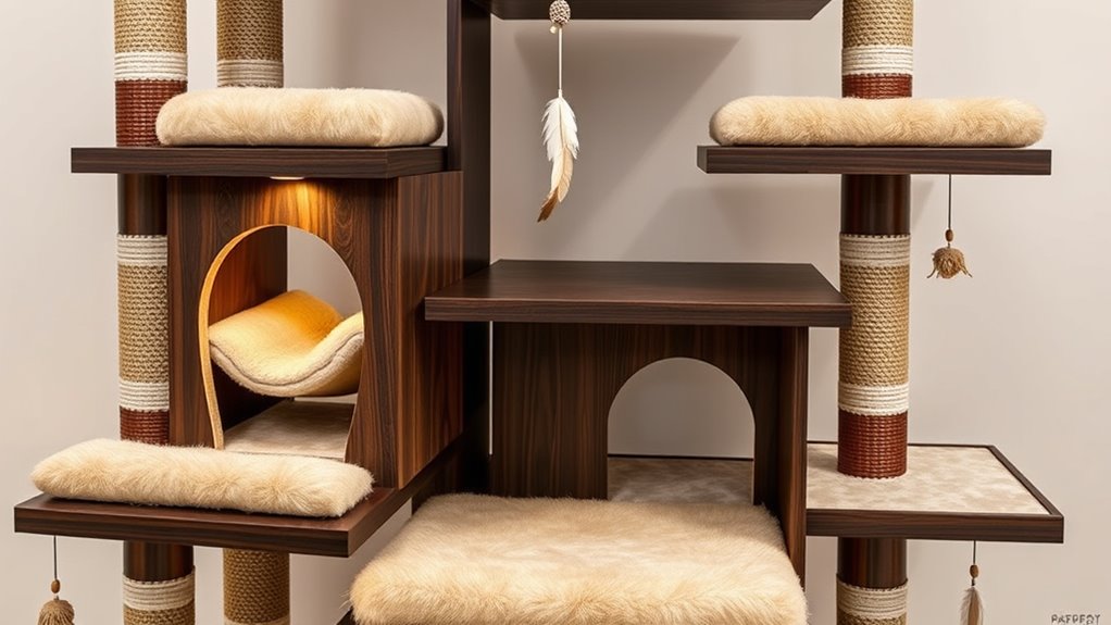 luxury cat tree selection