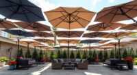 luxury durable patio umbrellas