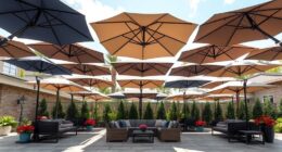 luxury durable patio umbrellas