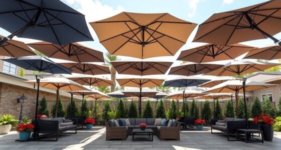 luxury durable patio umbrellas