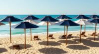 luxury high end beach umbrellas