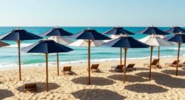 luxury high end beach umbrellas