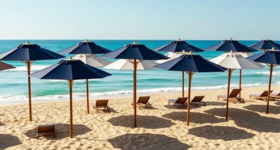 luxury high end beach umbrellas