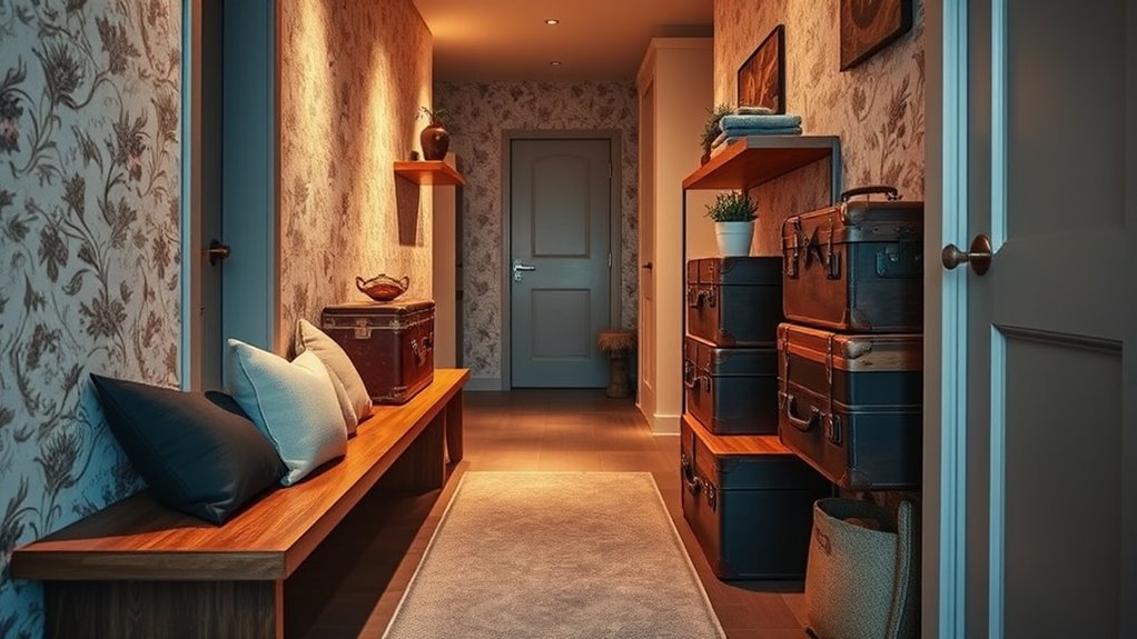 maximize narrow hallway storage