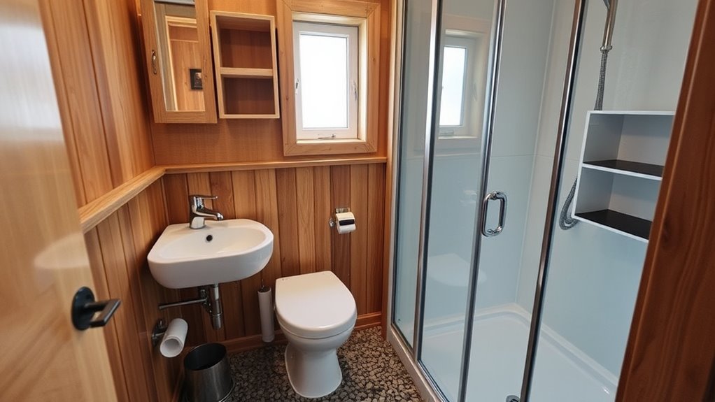 maximize small bathroom space