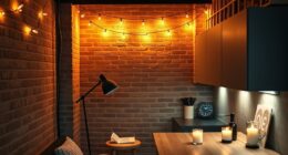 multilayered tiny apartment lighting