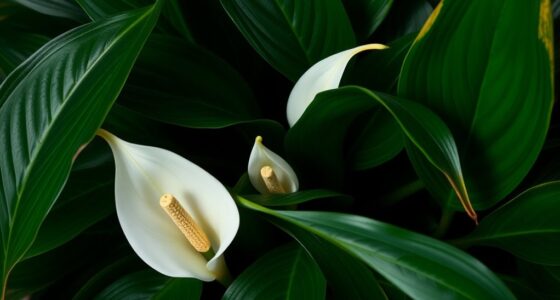 peace lily bloom tips