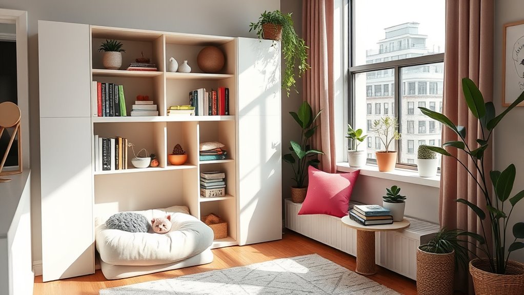 pet spaces in small apartments