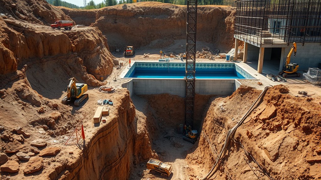 pool construction schedule