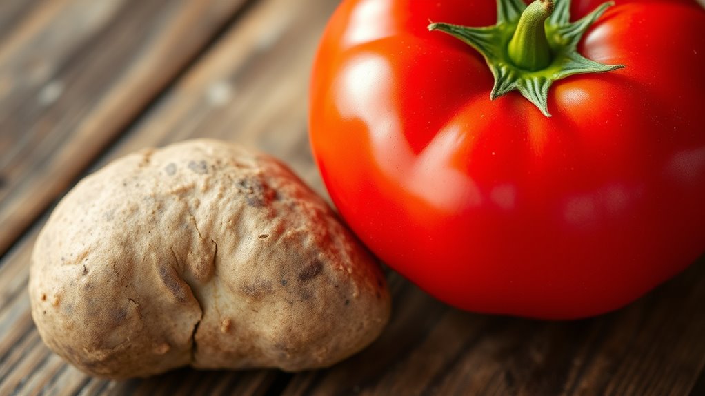 potatoes and tomatoes separately