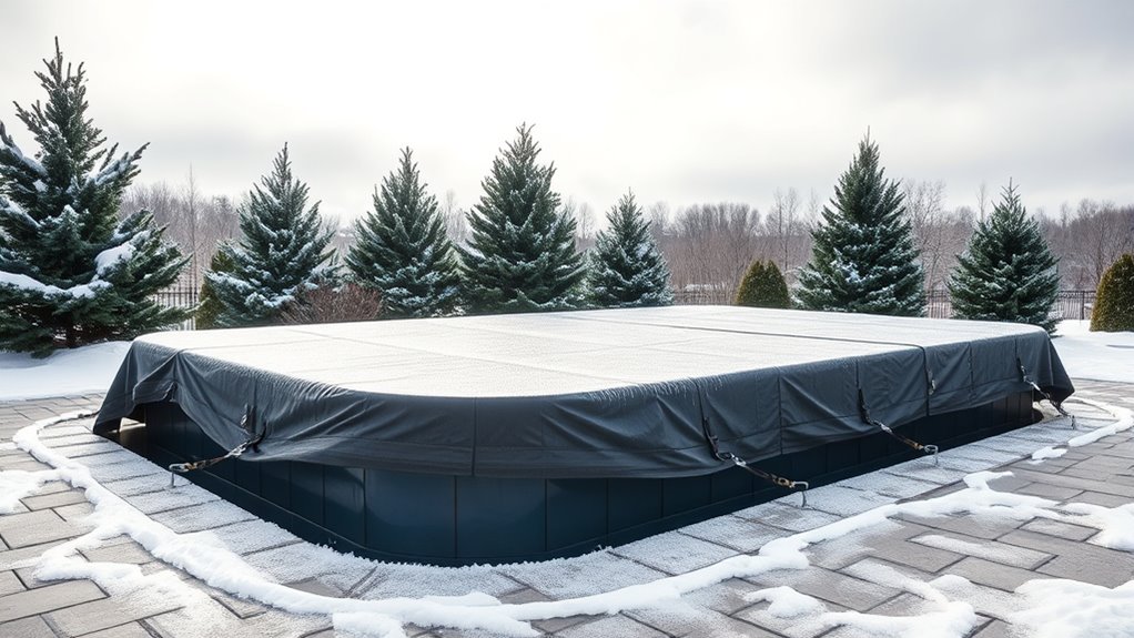 prepare outdoor pool for winter