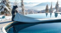 protecting infinity pool winterization