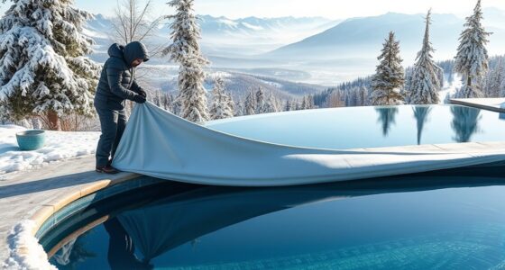 protecting infinity pool winterization