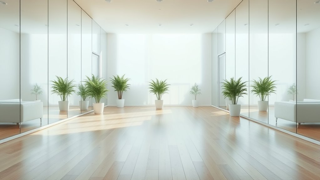 reflective surfaces expand space