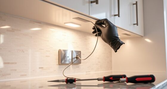 safe under cabinet lighting installation