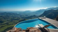 scenic location for infinity pool