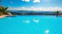 selecting a scenic pool site