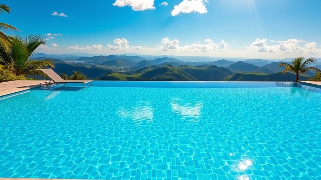 selecting a scenic pool site