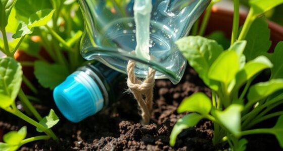 self watering container wicking