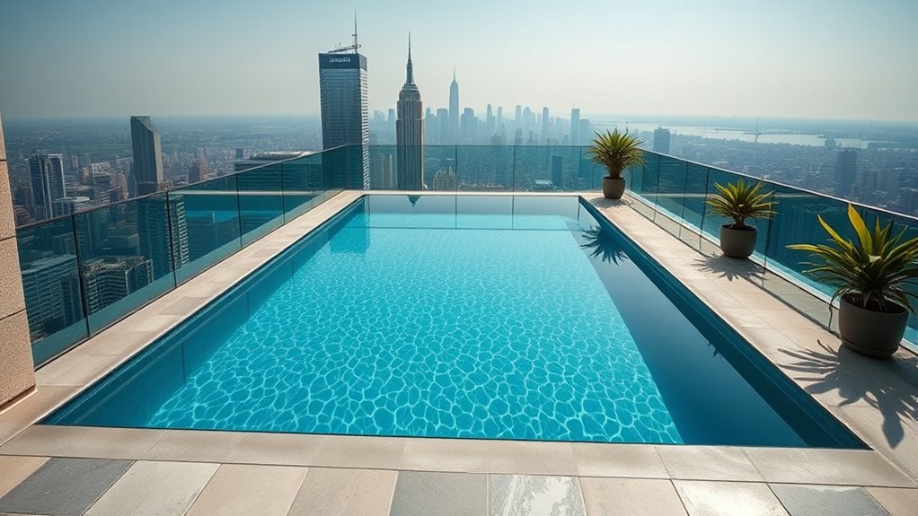 small lot infinity pool maintenance