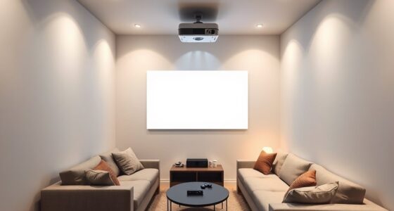 small room projector setup