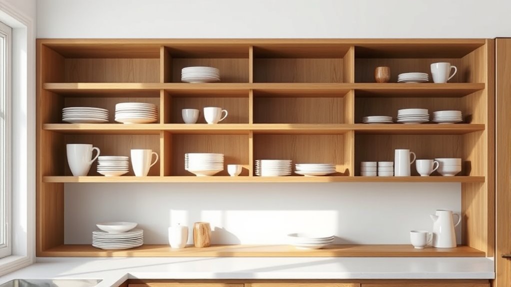 strategic balanced shelf styling