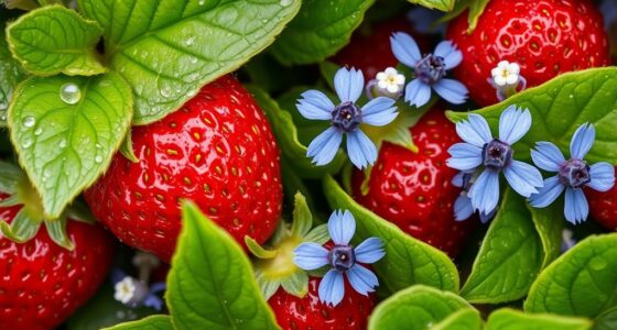 strawberries and borage attract pollinators