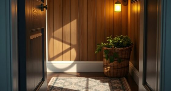 subtle inviting entry lighting