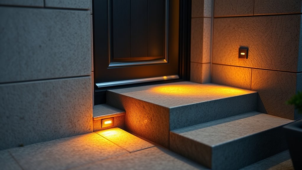 subtle stylish entry lighting