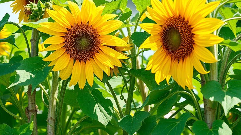 sunflowers enhance pollination success