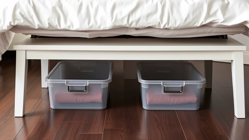 under bed storage organization tips