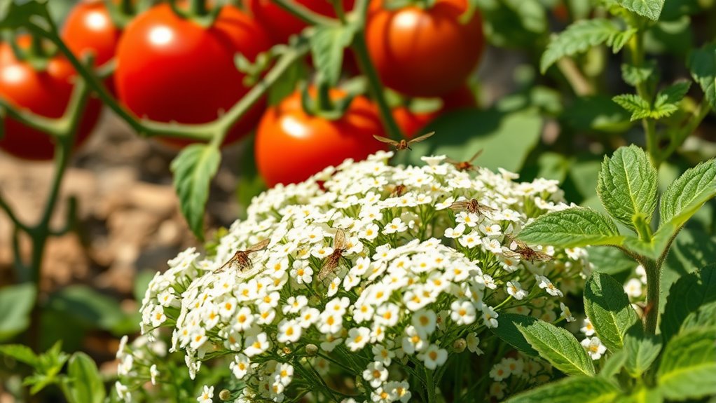 use alyssum as trap crop