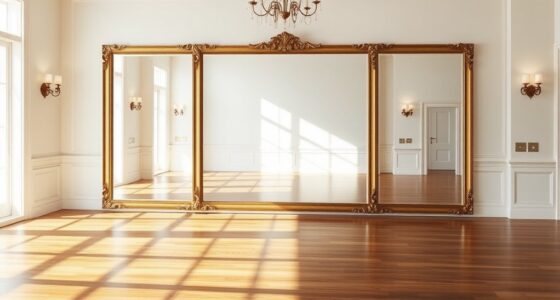 use mirrors to enlarge space