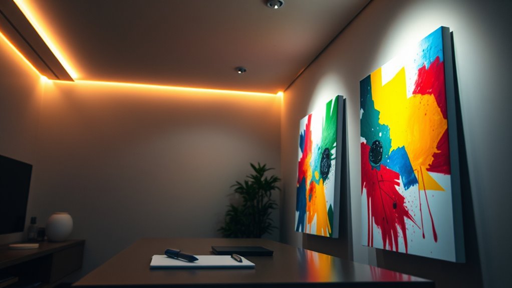 using layered lighting techniques