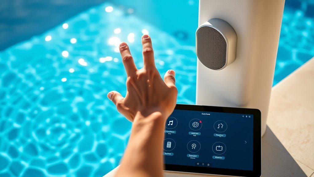 voice controlled pool maintenance