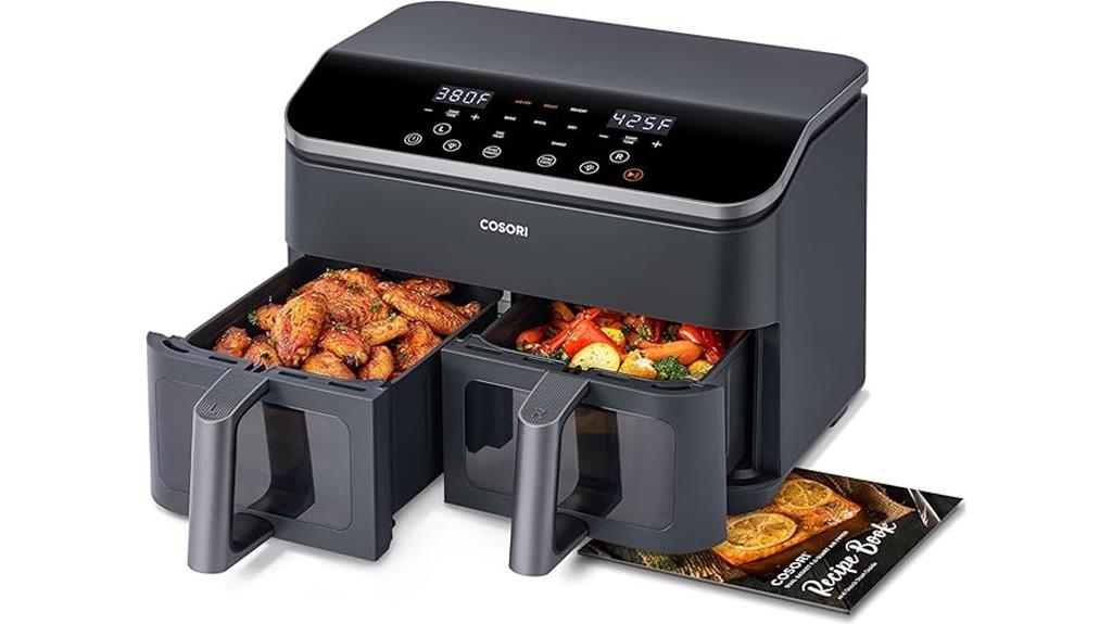 large 9qt dual air fryer