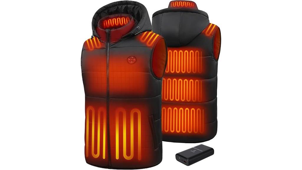 men s heated vest 16000mah