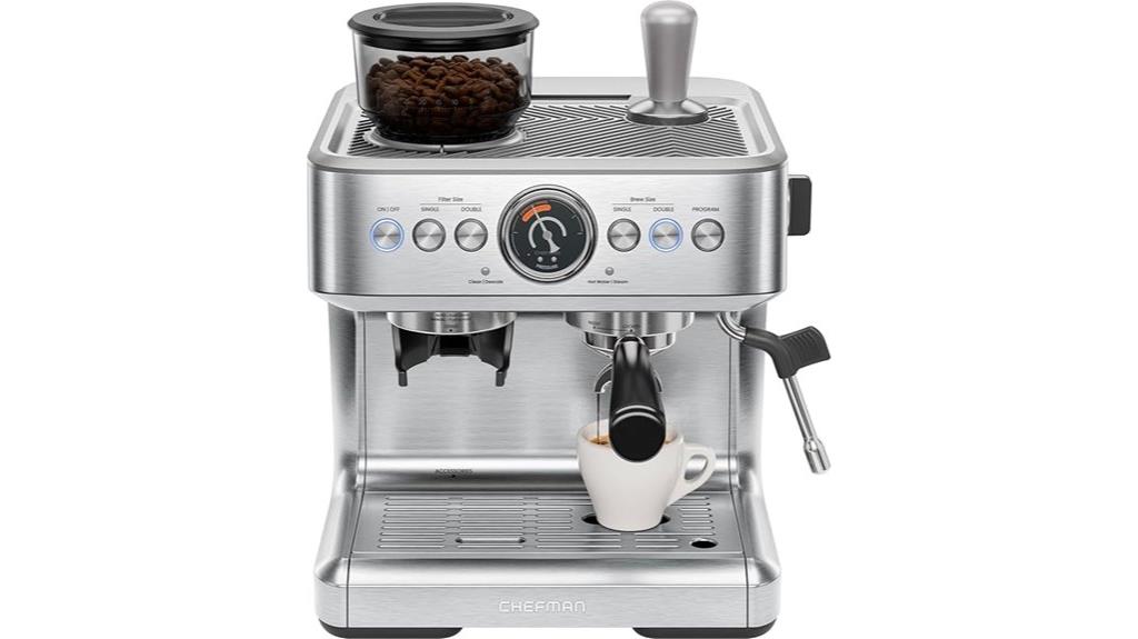 premium espresso machine with grinder
