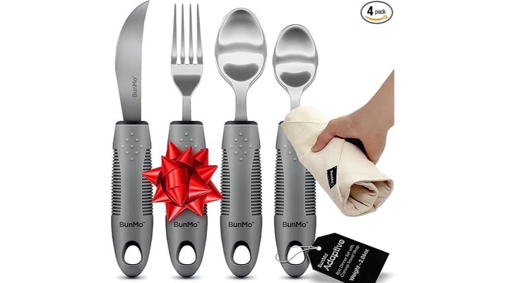 senior friendly adaptive utensil set