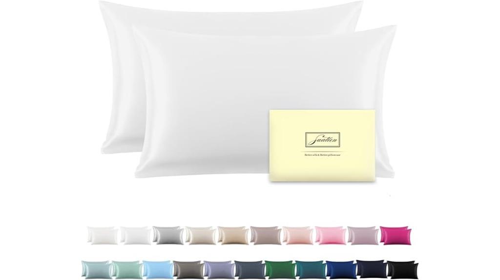 silk pillowcase set two