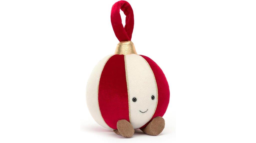 small festive plush ornament