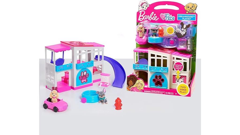 two sided barbie playset
