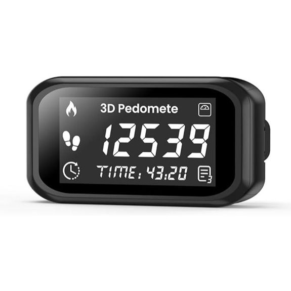 3D Pedometer with LCD Display and Activity Tracking