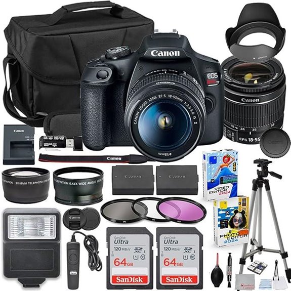 Canon EOS Rebel T7 DSLR Camera Bundle